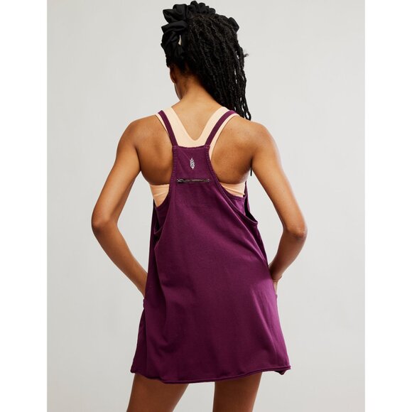 🆕 FP MOVEMENT Hot Shot Mini Dress / Black Cherry - Picture 5 of 10